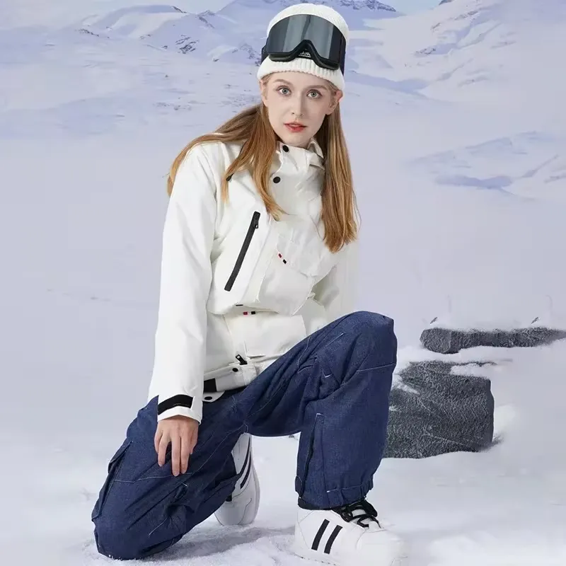 Simple Windproof Snow Suits Fit Slim Snowwear