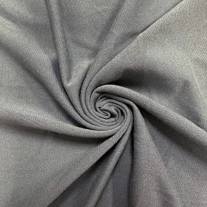 Solid Slate Gray Double Brushed Jersey Knit Fabric