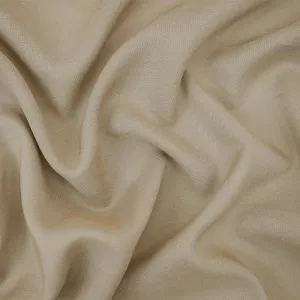 Taupe Khaki Beige Rayon Challis Solid Woven Fabric