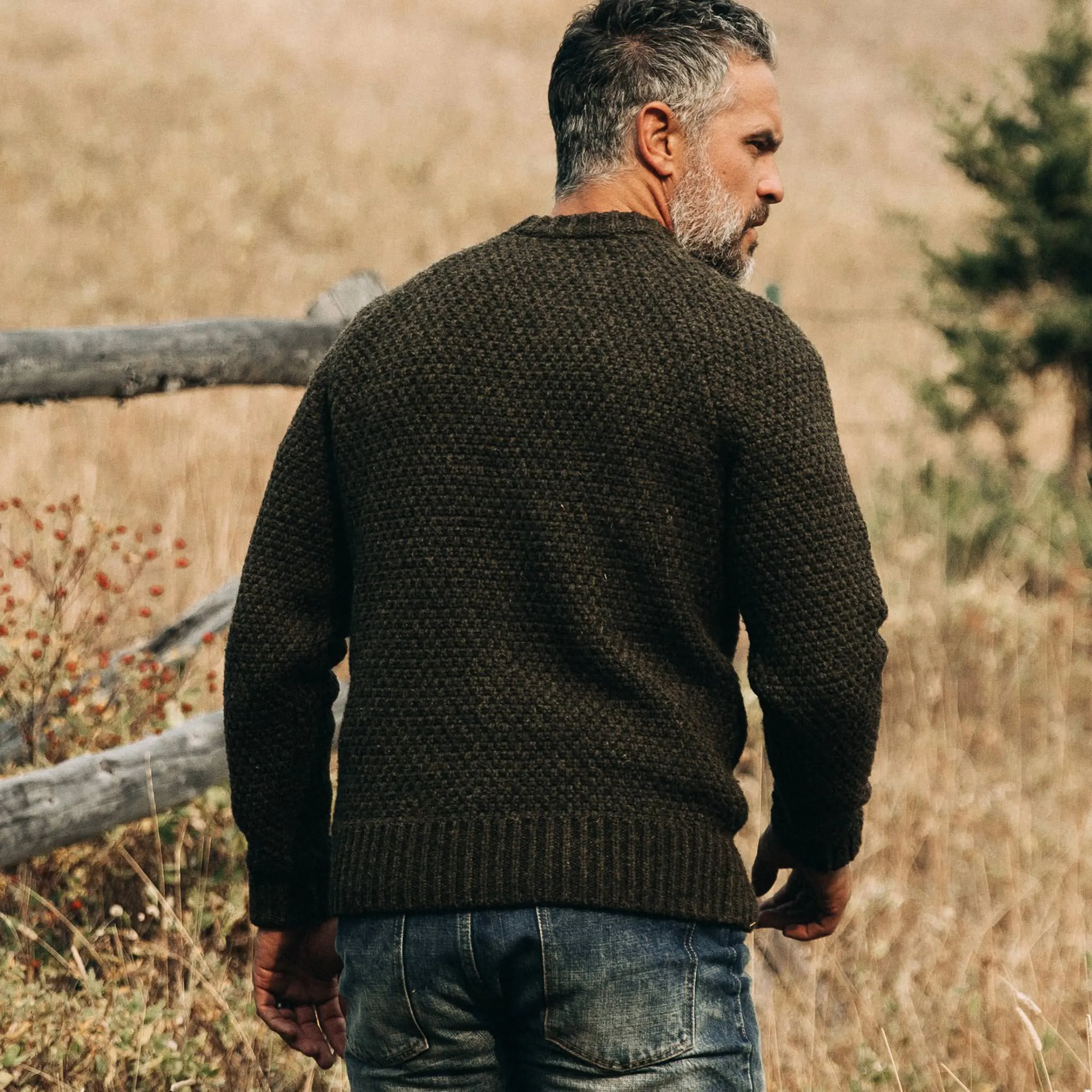 The Fisherman Sweater in Loden