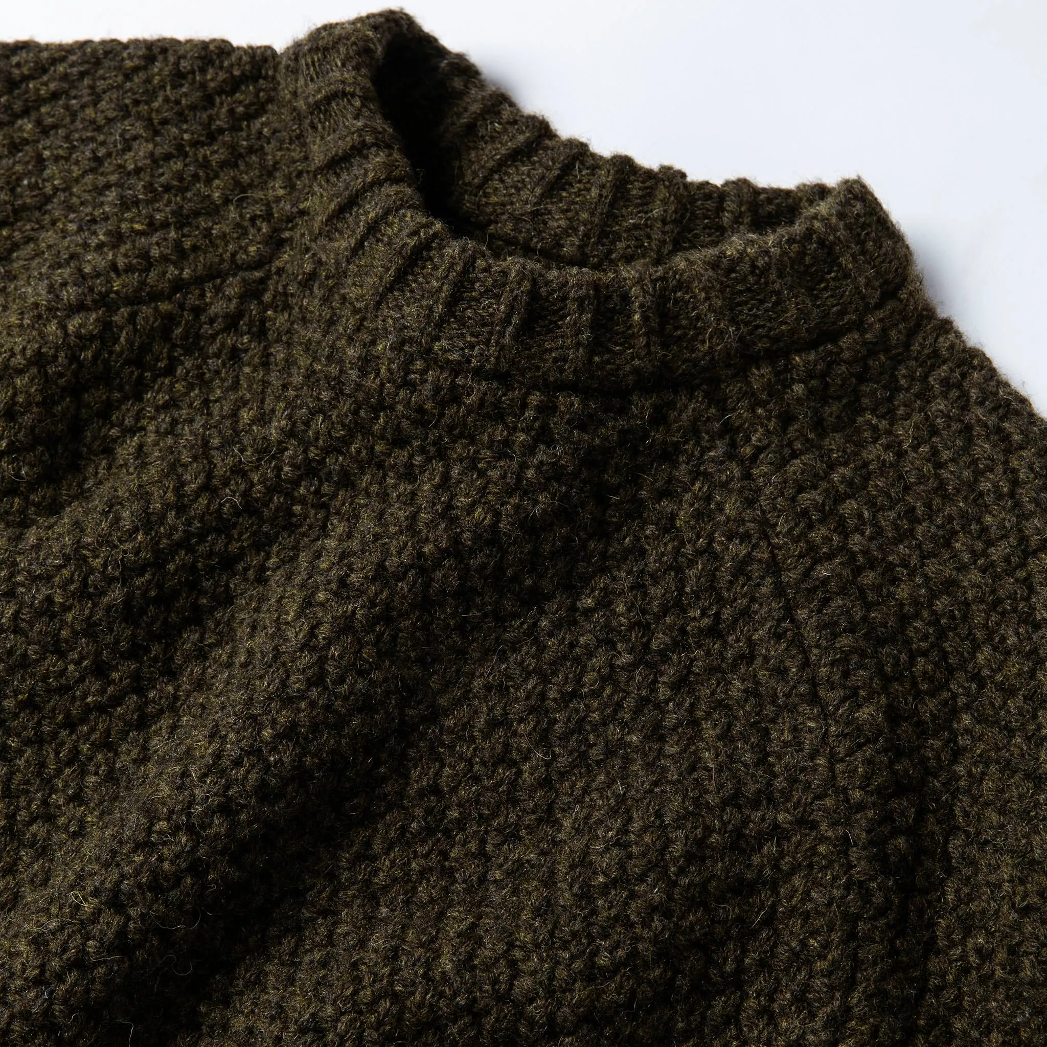 The Fisherman Sweater in Loden