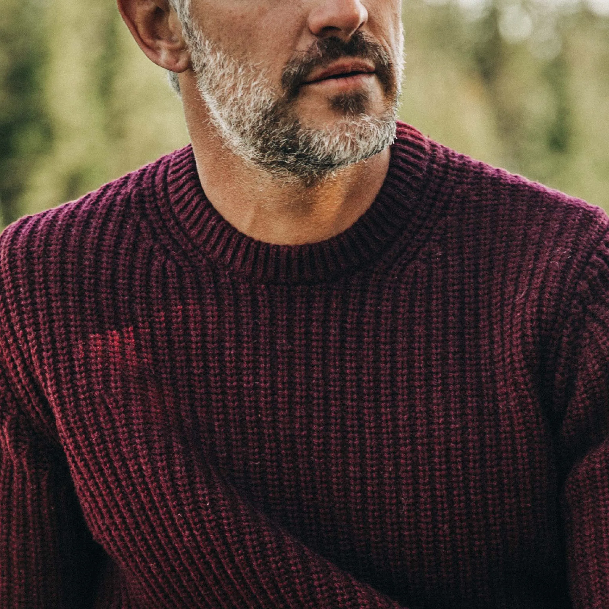 The Wharf Sweater in Burgundy