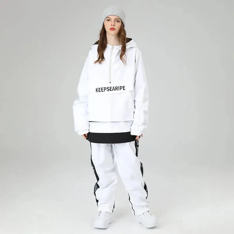 Women Ski Suits Pullover Hooded Ski Jacket & Pants