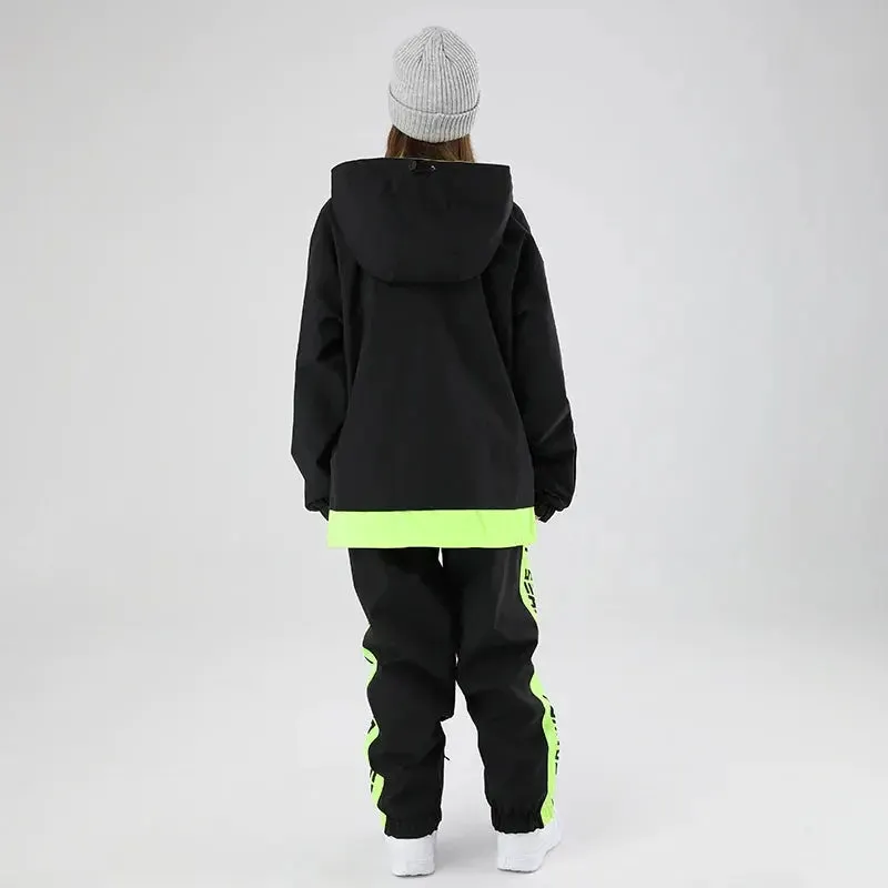 Women Ski Suits Pullover Hooded Ski Jacket & Pants