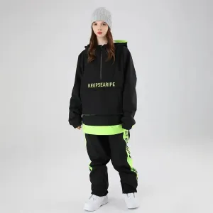 Women Ski Suits Pullover Hooded Ski Jacket & Pants