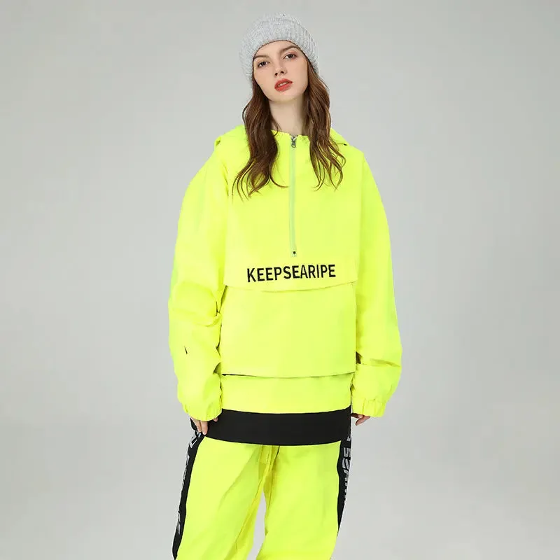 Women Ski Suits Pullover Hooded Ski Jacket & Pants