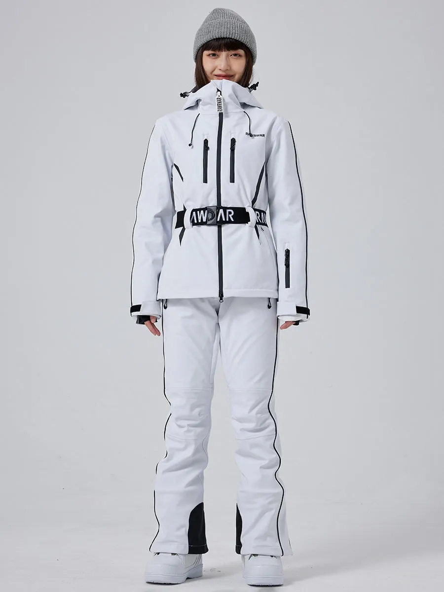 Women's Slim Belted Ski Suit