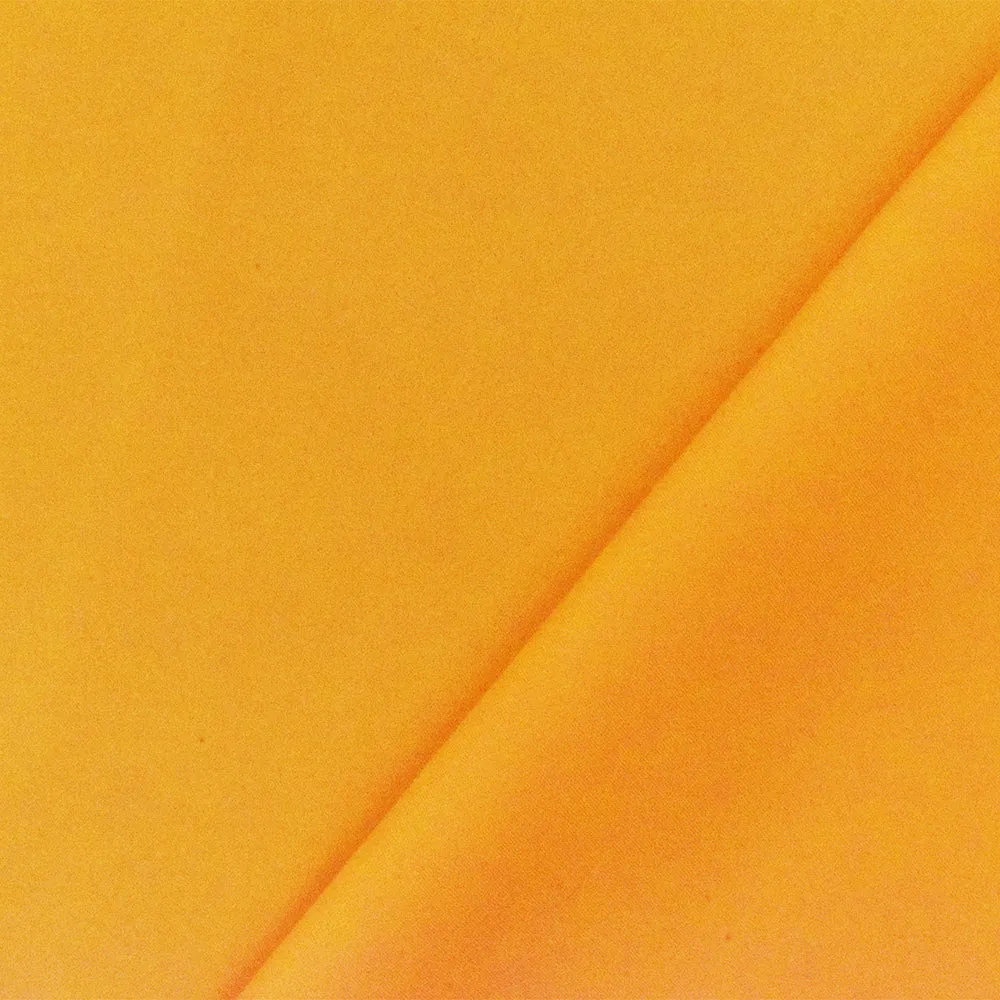 Yellow Solid Poly Shirting Woven Fabric